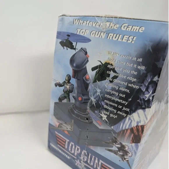 Thrustmaster Top Gun Official vintage 1996 Flight Stick Joystick for PC Unopened